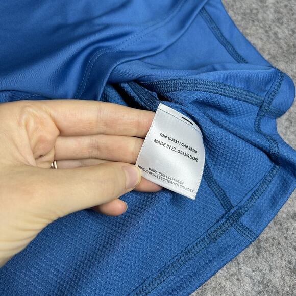 Simms Challenger Solar Shirt Mens Medium Blue Carbon Fishing Tee Outdoors - Picture 7 of 9